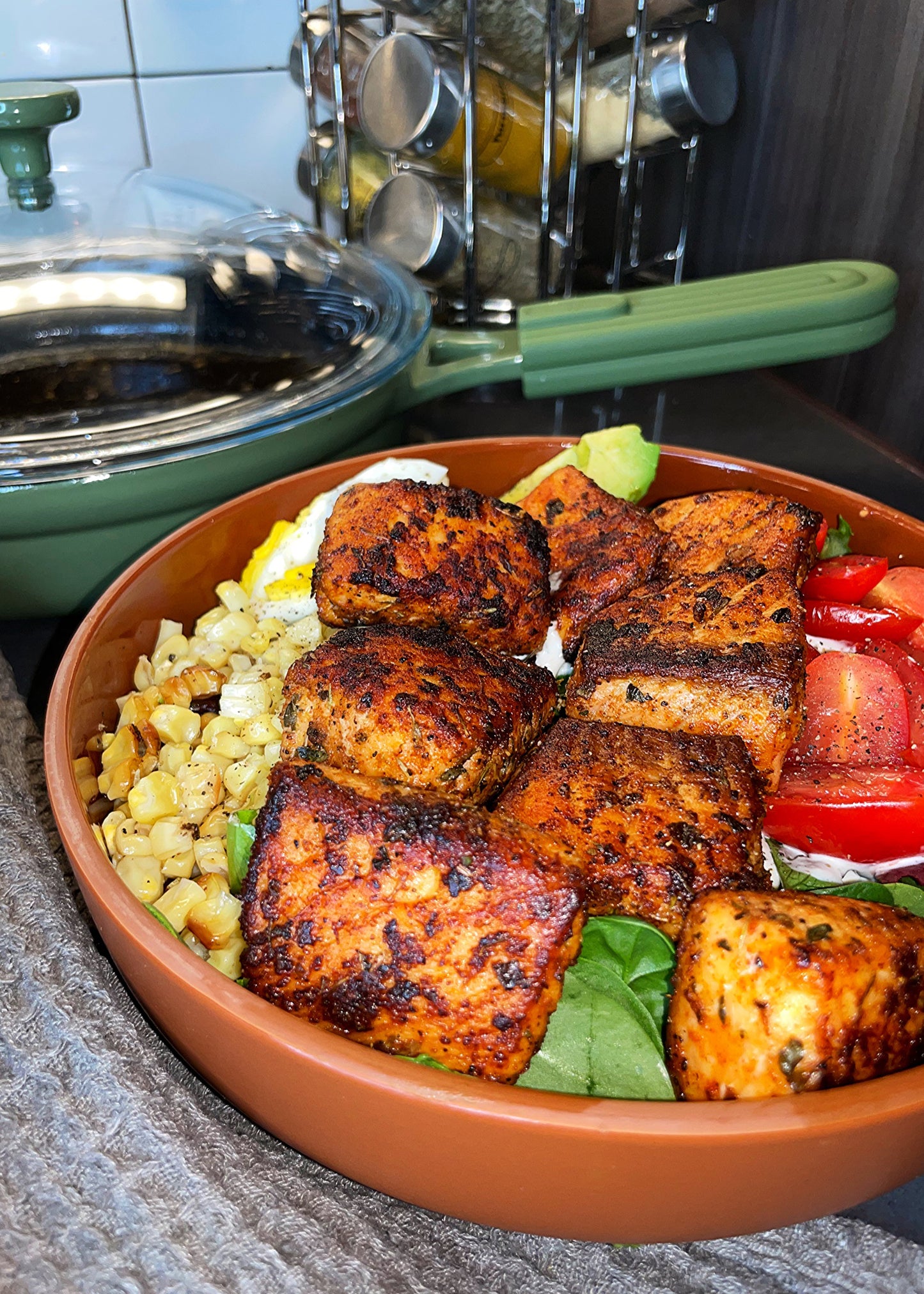 Blackened Salmon Salad Printable Download