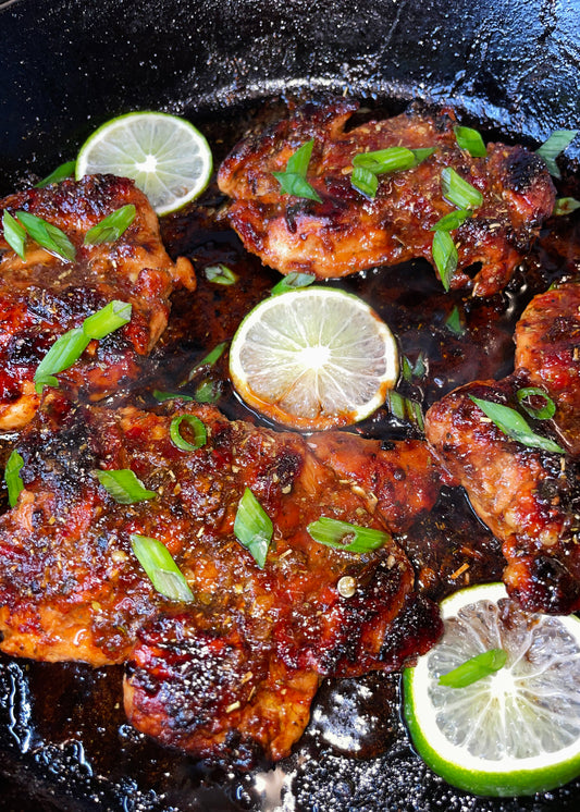 Spicy Chili Garlic Chicken Thighs Printable Download